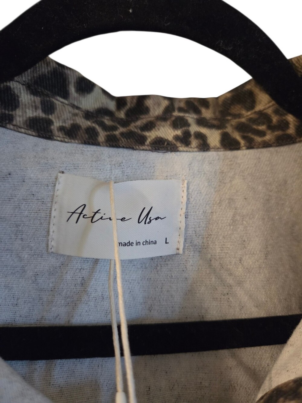 Leopard print collared jacket - Picture 5 of 8